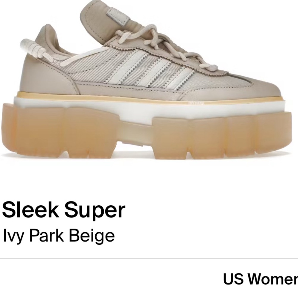 Adidas Sleek Super Ivy Park Beige Women's Shoes